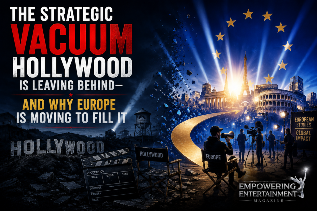 The Strategic Vacuum Hollywood Is Leaving Behind — And Why Europe Is Moving to Fill It