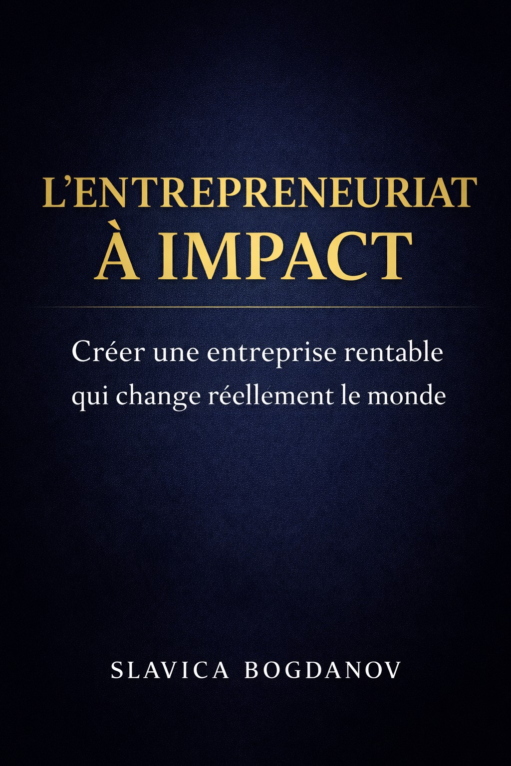 L’Entrepreneuriat à Impact