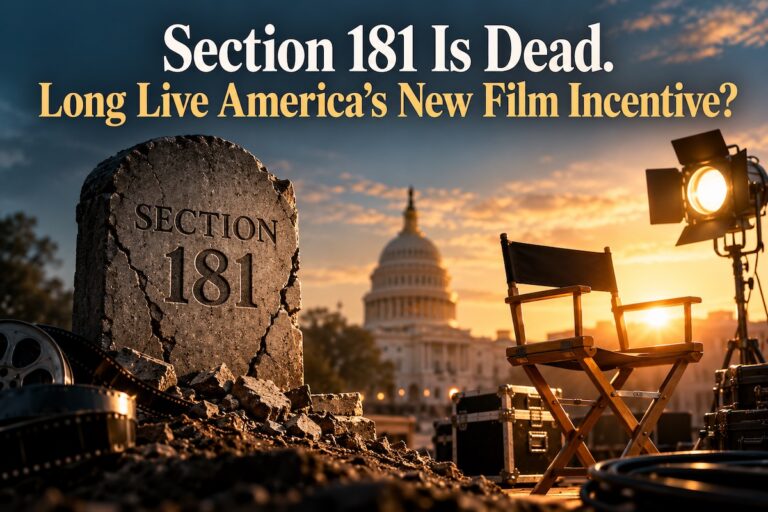 Section 181 Is Dead. Long Live America’s New Film Incentive?